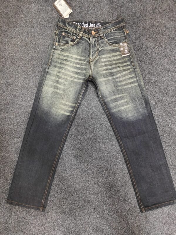 Men’s Faded Blue Bootcut Denim Jeans