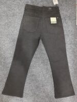 Men’s Solid Black Bootcut Denim Pant
