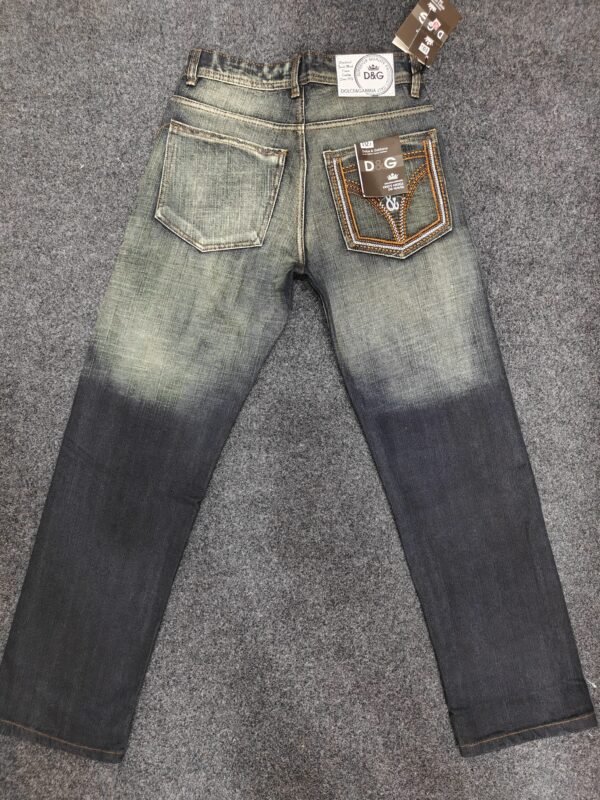 Men’s Faded Blue Bootcut Denim Jeans