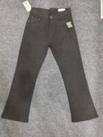 Men’s Solid Black Bootcut Denim Pant