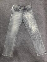 Men’s Ash Grey Washed Regular Fit Jeans