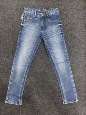 Men’s Light Blue Faded Regular Fit Jeans