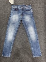 Men’s Faded Blue Regular Fit Jeans