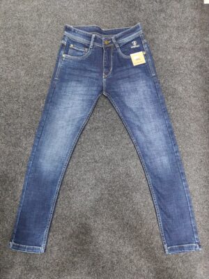 Men’s Dark Blue Washed Regular Fit Jeans