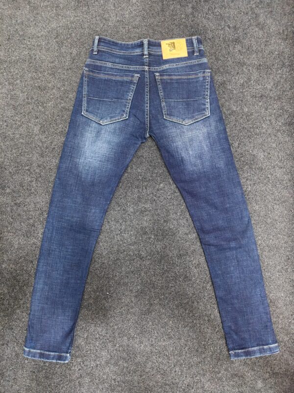 Men’s Dark Blue Washed Regular Fit Jeans