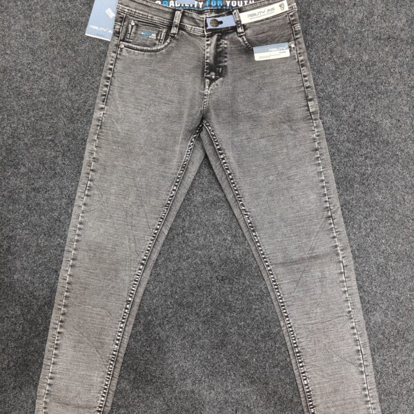 Men’s Steel Grey Regular Jeans