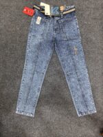 Men’s Mid Blue Washed Regular Denim Jeans