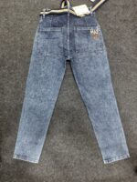 Men’s Mid Blue Washed Regular Denim Jeans