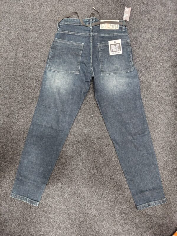 Men’s Steel Blue Washed Regular Denim Jeans