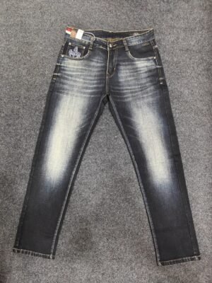 Men’s Dark Indigo black Washed Jeans