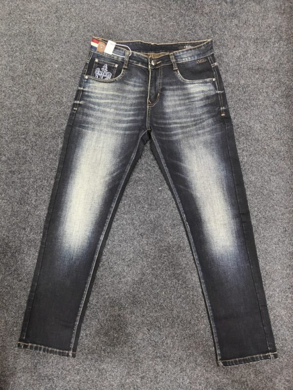 Men’s Dark Indigo black Washed Jeans
