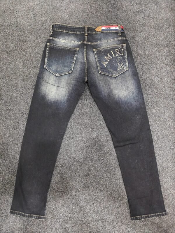 Men’s Dark Indigo black Washed Jeans