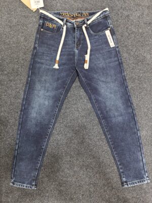 Men’s Korean Fit Dual Tone Washed Regular Denim Jeans