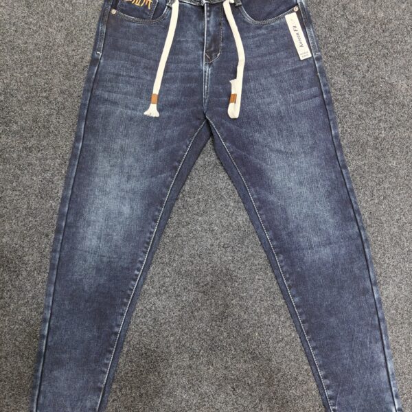 Men’s Korean Fit Dual Tone Washed Regular Denim Jeans