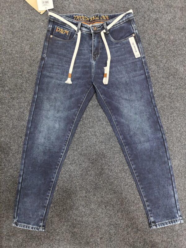 Men’s Korean Fit Dual Tone Washed Regular Denim Jeans