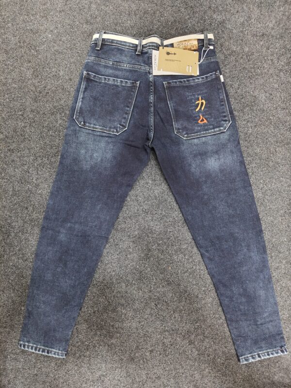 Men’s Korean Fit Dual Tone Washed Regular Denim Jeans