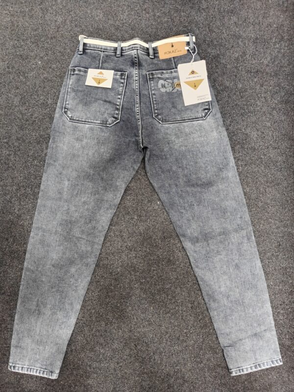 Men’s Korean Fit Dual Tone Washed Regular Denim Jeans