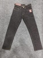 Men’s Raw Look Black & Blue Regular Denim Jeans