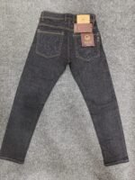 Men’s Raw Look Black & Blue Regular Denim Jeans