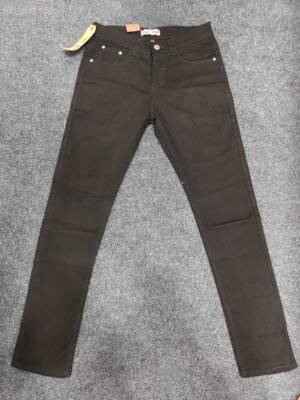 Men’s Solid Black Regular Denim Jeans