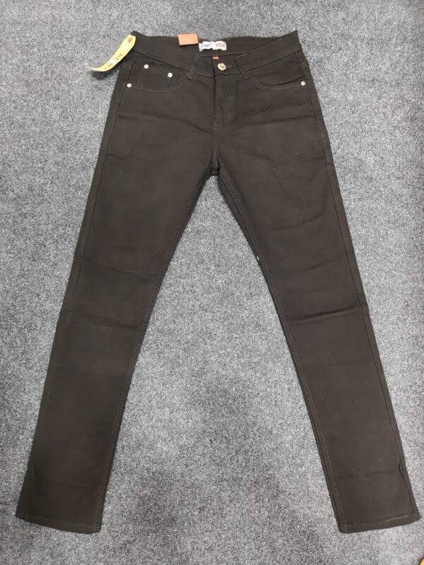 Men’s Solid Black Regular Denim Jeans
