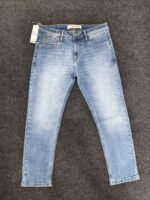 Men’s Ice Blue Faded Regular Denim Jeans