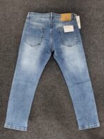 Men’s Ice Blue Faded Regular Denim Jeans