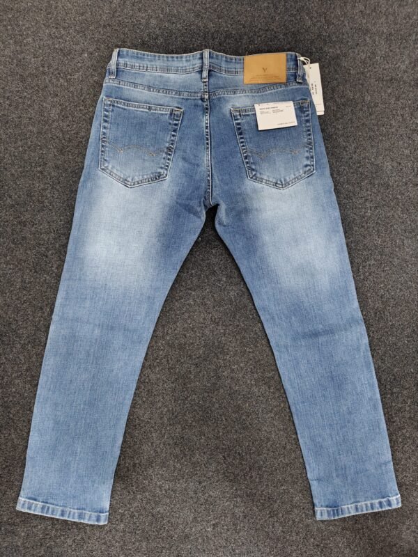 Men’s Ice Blue Faded Regular Denim Jeans