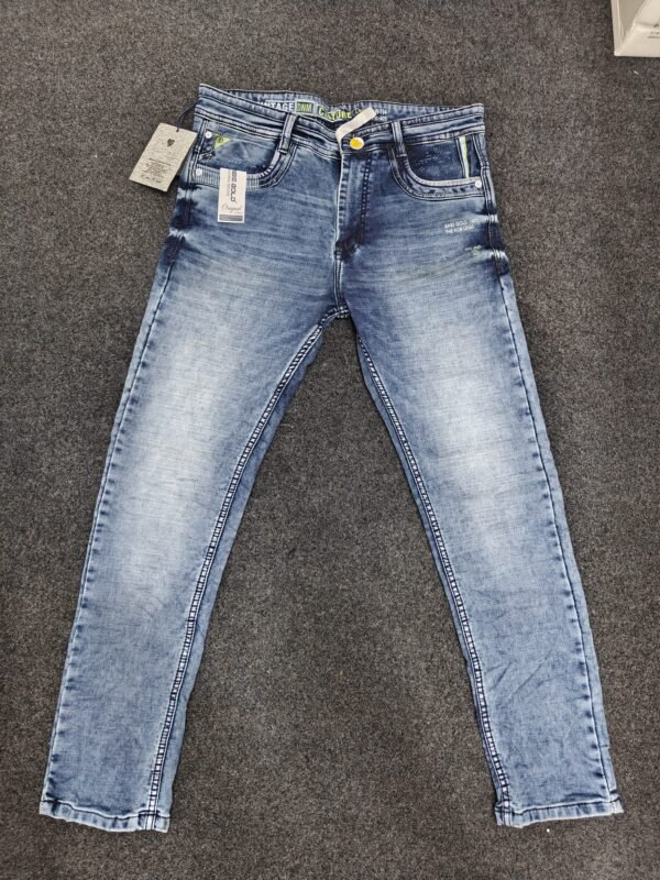 Men’s Contrast Pocket dual Regular Denim Jeans