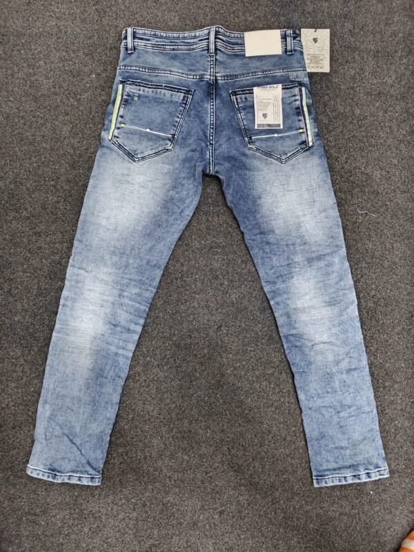 Men’s Contrast Pocket dual Regular Denim Jeans