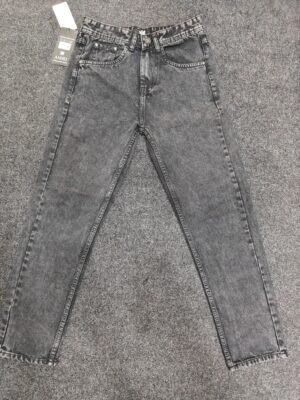 Men’s Stone Grey Washed Regular Denim Jeans