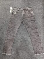 Men’s Crinkle Wash Graphite Regular Denim Jeans