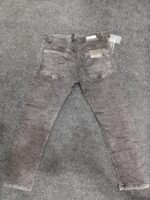 Men’s Crinkle Wash Graphite Regular Denim Jeans
