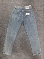 Men’s Stone Wash Blue Regular Denim Jeans
