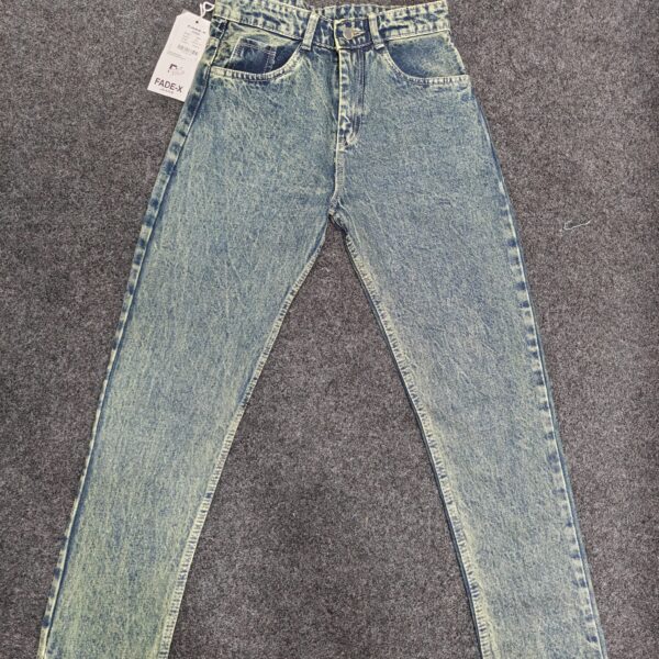 Men’s Mist Blue Washed Regular Denim Jeans