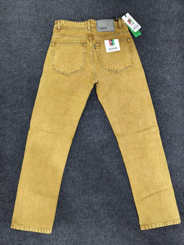 Men’s Mustard Grain Straight Fit Denim Jeans