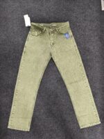 Men’s Olive Dust Straight Fit Denim Jeans