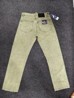 Men’s Olive Dust Straight Fit Denim Jeans