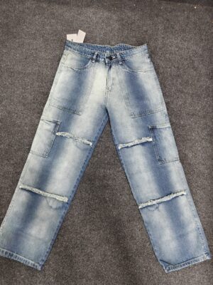 Men’s Urban Fade Utility Straight Fit Denim Jeans