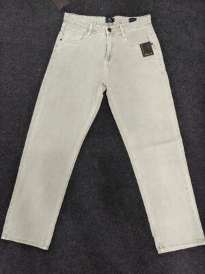 Men’s Pale Stone Straight Fit Denim Jeans