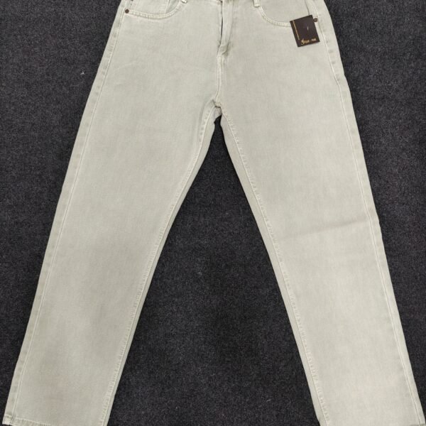 Men’s Pale Stone Straight Fit Denim Jeans