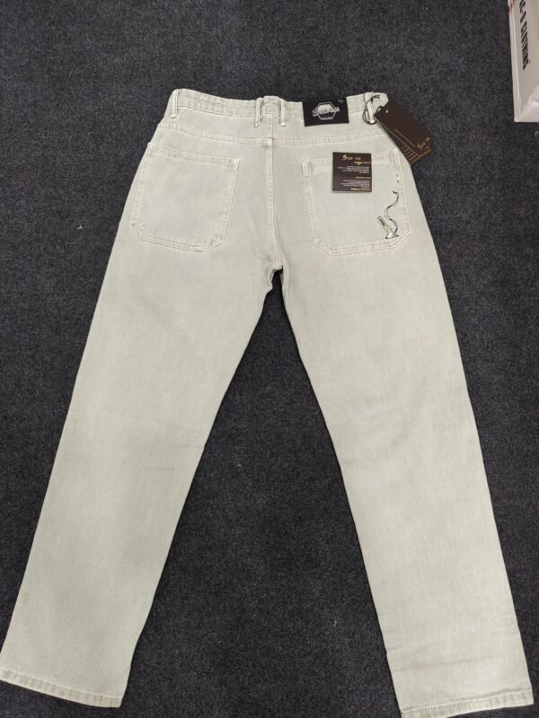Men’s Pale Stone Straight Fit Denim Jeans