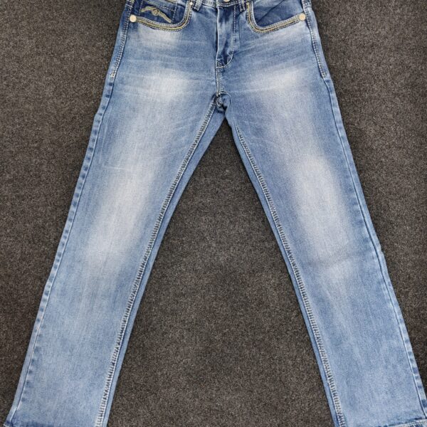 Men’s Light Blue Bootcut Denim Jeans