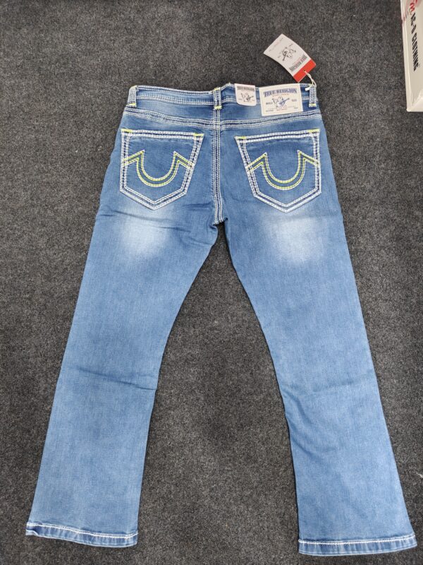 Men’s Vintage Wash Blue Bootcut Jeans