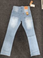 Men’s Ice Blue Faded Bootcut Jeans