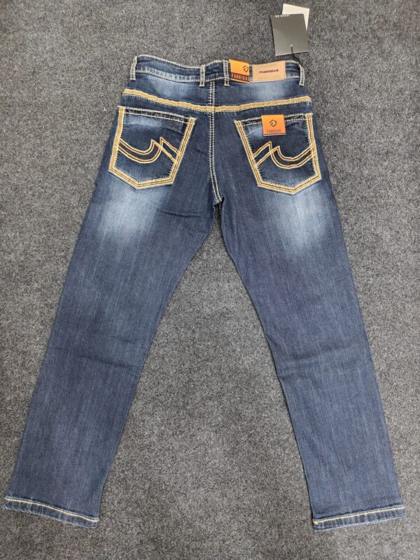 Men’s Indigo Fade Designer Bootcut Jeans