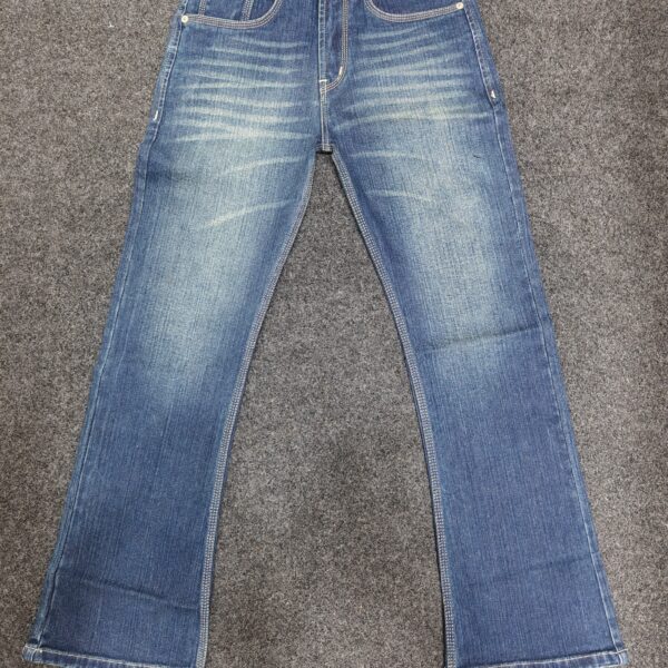 Men’s Mid Blue Classic Washed Bootcut Jeans
