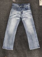Men’s Distressed Fade Bootcut Denim Jeans