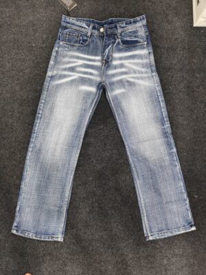 Men’s Distressed Fade Bootcut Denim Jeans