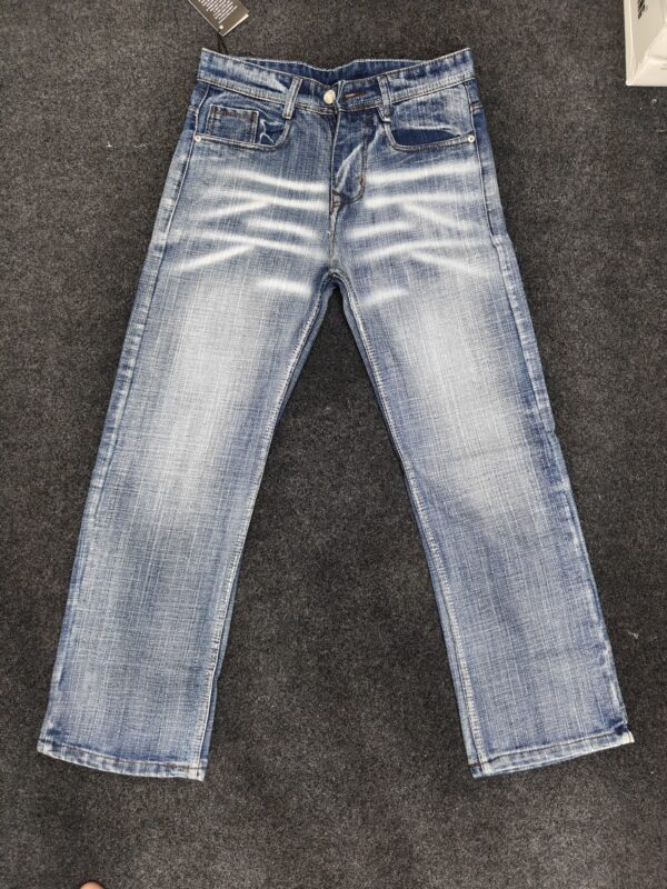 Men’s Distressed Fade Bootcut Denim Jeans